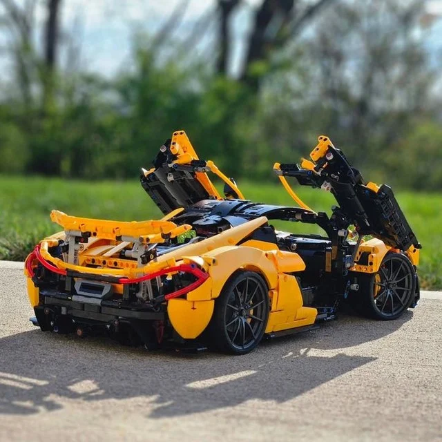 McLaren P1 Lego Technic Set - Orange and black detailed model